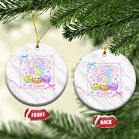 Happy First Day Of School Cute Kawaii Squishy Back To School Graphic Ceramic Ornament