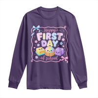 Happy First Day Of School Cute Kawaii Squishy Back To School Graphic Long Sleeve Shirt
