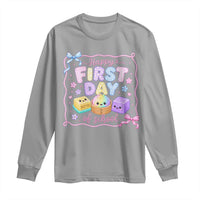 Happy First Day Of School Cute Kawaii Squishy Back To School Graphic Long Sleeve Shirt