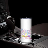 Happy First Day Of School Cute Kawaii Squishy Back To School Graphic Skinny Tumbler