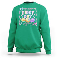 Happy First Day Of School Cute Kawaii Squishy Back To School Graphic Sweatshirt