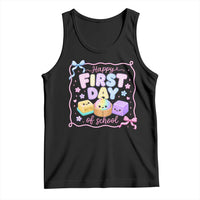 Happy First Day Of School Cute Kawaii Squishy Back To School Graphic Tank Top