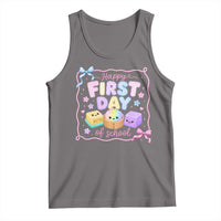 Happy First Day Of School Cute Kawaii Squishy Back To School Graphic Tank Top