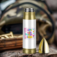 Happy To See Your Face Cute Teacher Back To School Graphic Bullet Tumbler