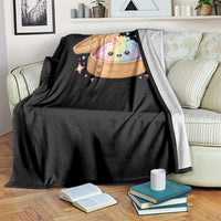 Cute Rainbow Dumpling Squishy Throw Blanket Kawaii Graphic