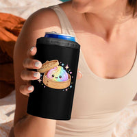 Cute Rainbow Dumpling Squishy 4 in 1 Can Cooler Tumbler Kawaii Graphic