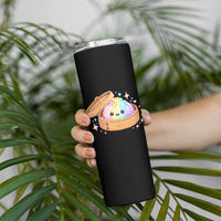 Cute Rainbow Dumpling Squishy Skinny Tumbler Kawaii Graphic