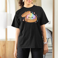 Cute Rainbow Dumpling Squishy T Shirt For Women Kawaii Graphic