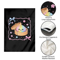 Squishy Lovers Garden Flag Cute Dumpling Graphic Coquette Bow Girls