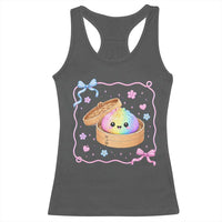 Squishy Lovers Racerback Tank Top Cute Dumpling Graphic Coquette Bow Girls