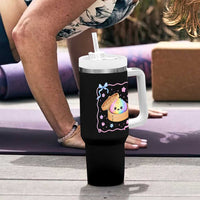 Squishy Lovers Tumbler With Handle Cute Dumpling Graphic Coquette Bow Girls