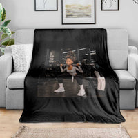 Disgusting Gym Girl Funny Workout Meme Throw Blanket Humor Fitness Lovers