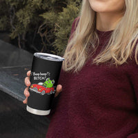 Beep Beep Frog Tumbler Cup Funny Driving Frog Red Convertible Car Graphic
