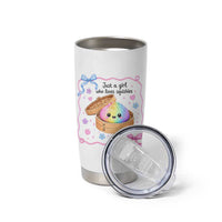 Just A Girl Who Loves Squishies Tumbler Cup Cute Dumpling Graphic Coquette Bow Girls