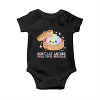Dont Let Anyone Dull Your Sparkle Cute Rainbow Dumpling Squishy Graphic Baby Onesie