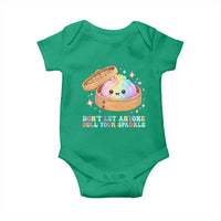 Dont Let Anyone Dull Your Sparkle Cute Rainbow Dumpling Squishy Graphic Baby Onesie