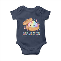 Dont Let Anyone Dull Your Sparkle Cute Rainbow Dumpling Squishy Graphic Baby Onesie