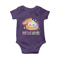 Dont Let Anyone Dull Your Sparkle Cute Rainbow Dumpling Squishy Graphic Baby Onesie