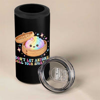 Dont Let Anyone Dull Your Sparkle Cute Rainbow Dumpling Squishy Graphic 4 in 1 Can Cooler Tumbler