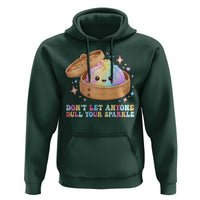 Dont Let Anyone Dull Your Sparkle Cute Rainbow Dumpling Squishy Graphic Hoodie