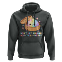 Dont Let Anyone Dull Your Sparkle Cute Rainbow Dumpling Squishy Graphic Hoodie