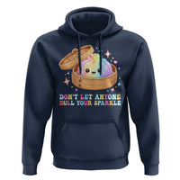 Dont Let Anyone Dull Your Sparkle Cute Rainbow Dumpling Squishy Graphic Hoodie