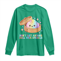 Dont Let Anyone Dull Your Sparkle Cute Rainbow Dumpling Squishy Graphic Long Sleeve Shirt