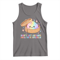 Dont Let Anyone Dull Your Sparkle Cute Rainbow Dumpling Squishy Graphic Tank Top