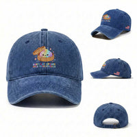 Dont Let Anyone Dull Your Sparkle Cute Rainbow Dumpling Squishy Graphic Washed Cotton Baseball Cap