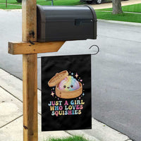 Just A Girl Who Loves Squishies Garden Flag Cute Rainbow Dumpling Squishy Graphic
