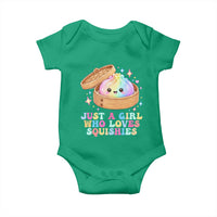 Just A Girl Who Loves Squishies Baby Onesie Cute Rainbow Dumpling Squishy Graphic