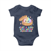 Just A Girl Who Loves Squishies Baby Onesie Cute Rainbow Dumpling Squishy Graphic