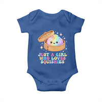 Just A Girl Who Loves Squishies Baby Onesie Cute Rainbow Dumpling Squishy Graphic