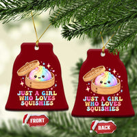 Just A Girl Who Loves Squishies Ceramic Ornament Cute Rainbow Dumpling Squishy Graphic