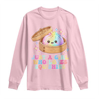 Just A Girl Who Loves Squishies Long Sleeve Shirt Cute Rainbow Dumpling Squishy Graphic