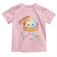 Just A Girl Who Loves Squishies Toddler T Shirt Cute Rainbow Dumpling Squishy Graphic