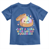 Just A Girl Who Loves Squishies Toddler T Shirt Cute Rainbow Dumpling Squishy Graphic