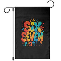 Fun Six Seven Graffiti Garden Flag Funny 67 Meme Gen Alpha Slang Streetwear Hip Hop - Wonder Print Shop