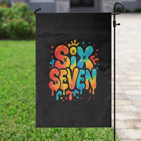 Fun Six Seven Graffiti Garden Flag Funny 67 Meme Gen Alpha Slang Streetwear Hip Hop - Wonder Print Shop