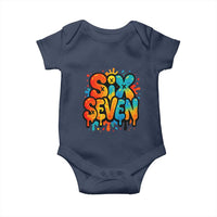 Fun Six Seven Graffiti Baby Onesie Funny 67 Meme Gen Alpha Slang Streetwear Hip Hop - Wonder Print Shop