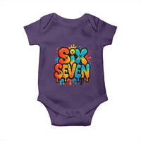 Fun Six Seven Graffiti Baby Onesie Funny 67 Meme Gen Alpha Slang Streetwear Hip Hop - Wonder Print Shop