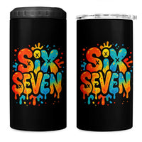 Fun Six Seven Graffiti 4 in 1 Can Cooler Tumbler Funny 67 Meme Gen Alpha Slang Streetwear Hip Hop - Wonder Print Shop