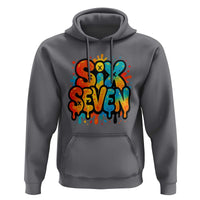 Fun Six Seven Graffiti Hoodie Funny 67 Meme Gen Alpha Slang Streetwear Hip Hop - Wonder Print Shop