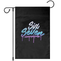 Fun Six Seven Garden Flag Funny 6 7 Meme Gen Alpha Slang Streetwear Gradient - Wonder Print Shop