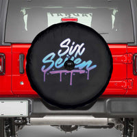 Fun Six Seven Spare Tire Cover Funny 6 7 Meme Gen Alpha Slang Streetwear Gradient - Wonder Print Shop