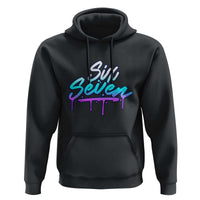 Fun Six Seven Hoodie Funny 6 7 Meme Gen Alpha Slang Streetwear Gradient - Wonder Print Shop