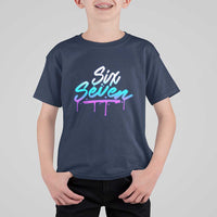 Fun Six Seven T Shirt For Kid Funny 6 7 Meme Gen Alpha Slang Streetwear Gradient - Wonder Print Shop