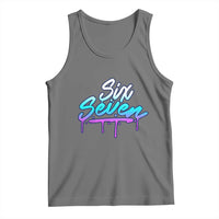 Fun Six Seven Tank Top Funny 6 7 Meme Gen Alpha Slang Streetwear Gradient - Wonder Print Shop