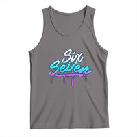 Fun Six Seven Tank Top Funny 6 7 Meme Gen Alpha Slang Streetwear Gradient - Wonder Print Shop