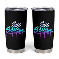 Fun Six Seven Tumbler Cup Funny 6 7 Meme Gen Alpha Slang Streetwear Gradient - Wonder Print Shop